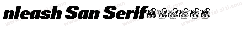 nleash San Serif字体转换